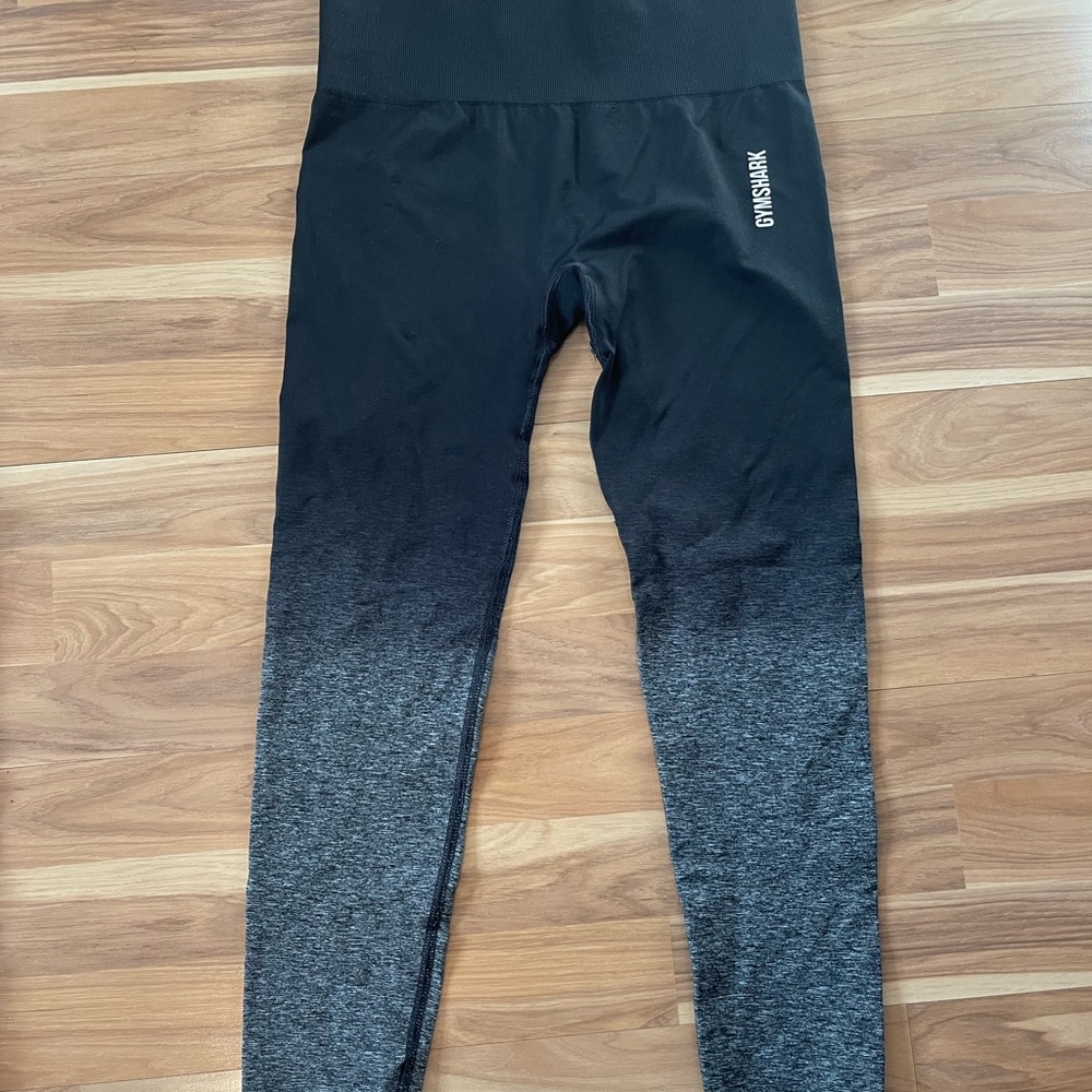 Gymshark black and grey ombré leggings